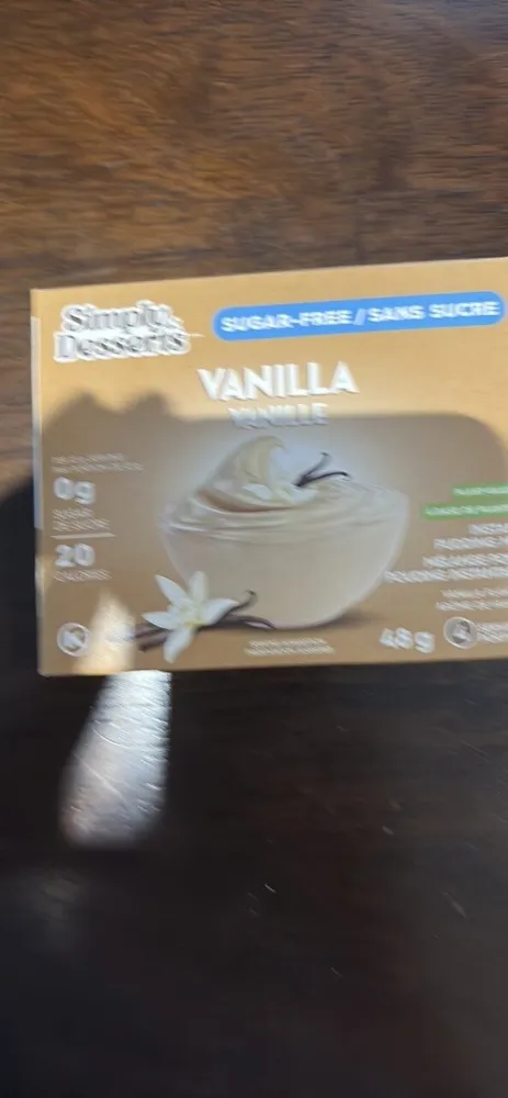 Vanilla pudding powder