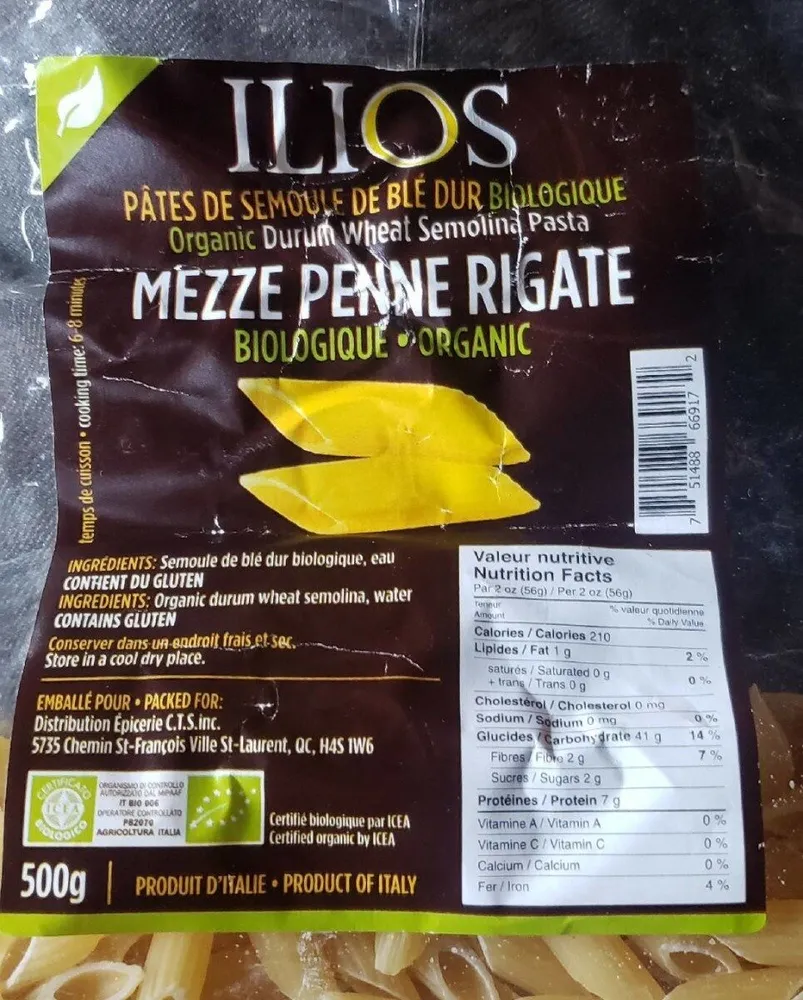 Pâtes de Semoule