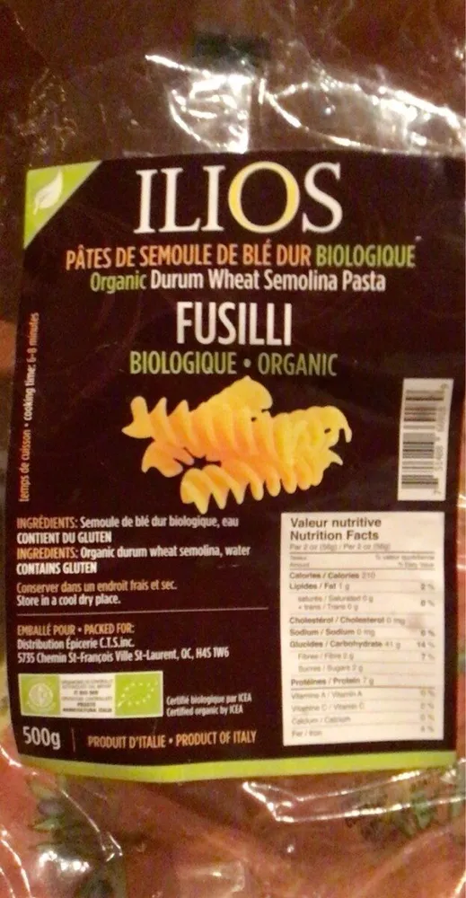 Fusilli biologique