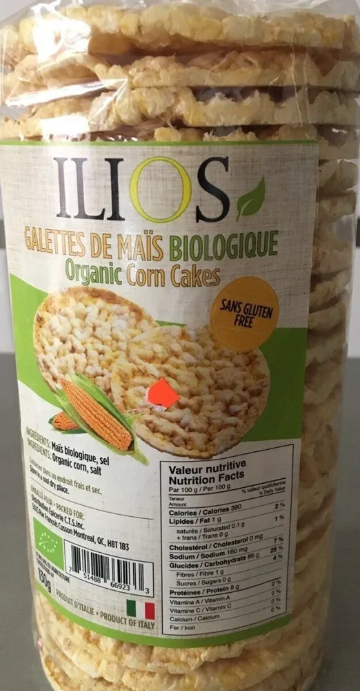 Gallettes de Maïs biologiques