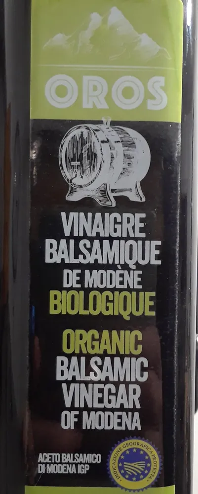vinaigre balsamique de modène biologique