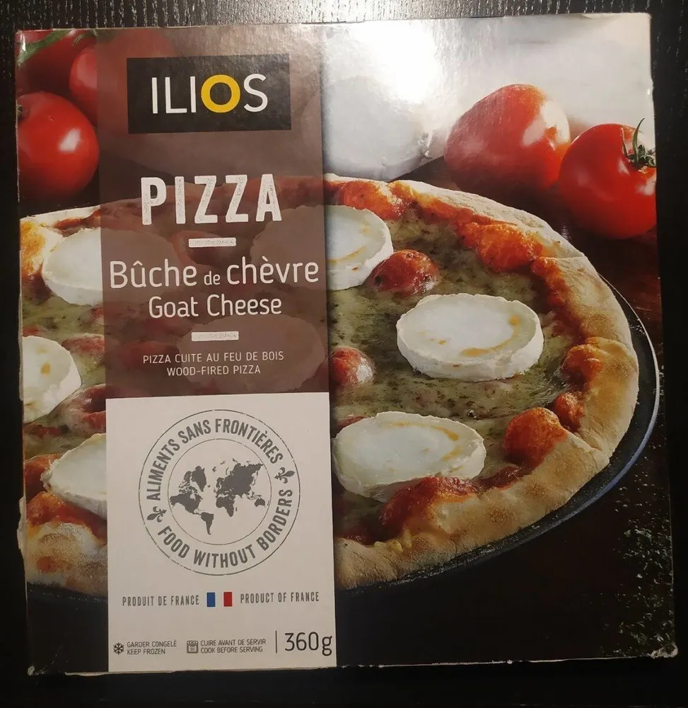 Pizza bûche de chèvre