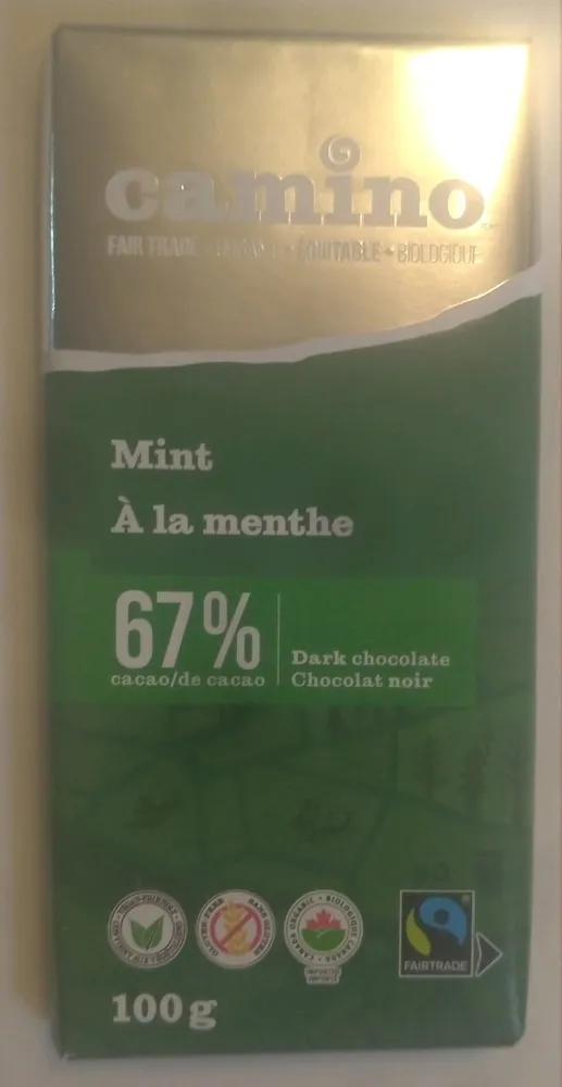 67% Cacao Mint Dark Chocolate