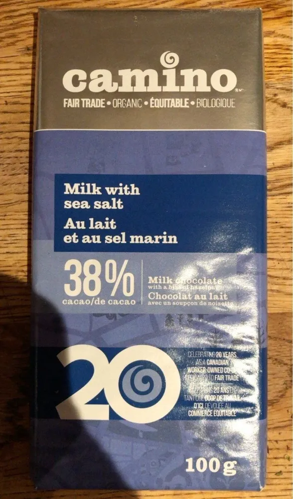 Milk chocolate with salt