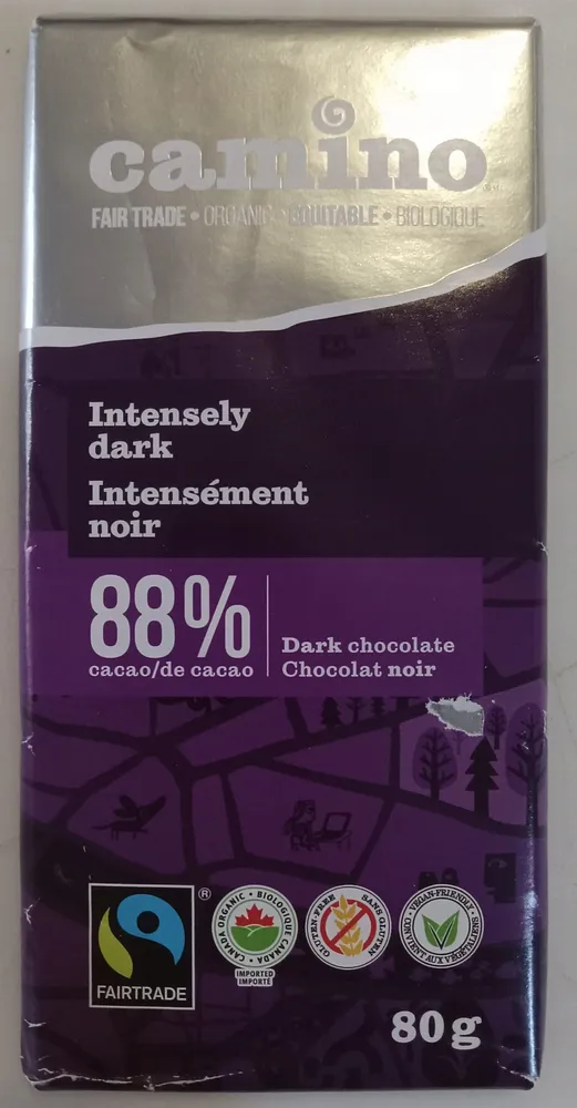 88% Cacao Intensely Dark Chocolate