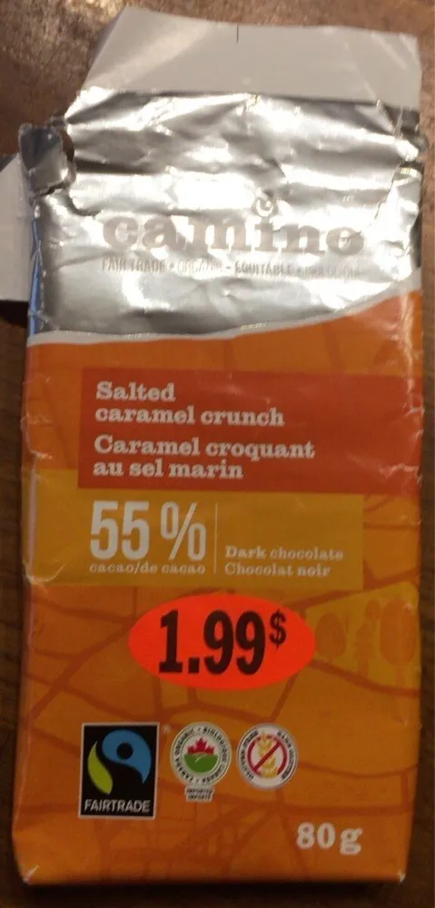 Chocolat caramel croquant au sel marin