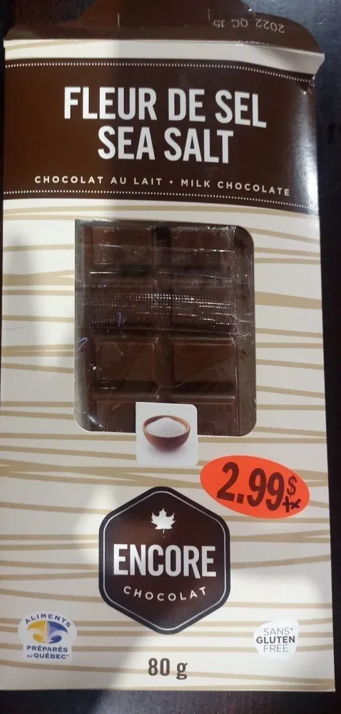 Chocolat lait fleur de sel