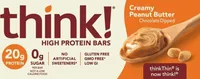 Creamy peanut butter high protein bars