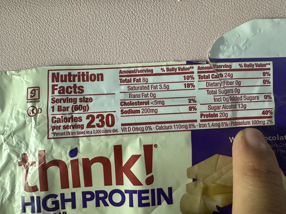 HIGH PROTEIN PROTEIN BAR