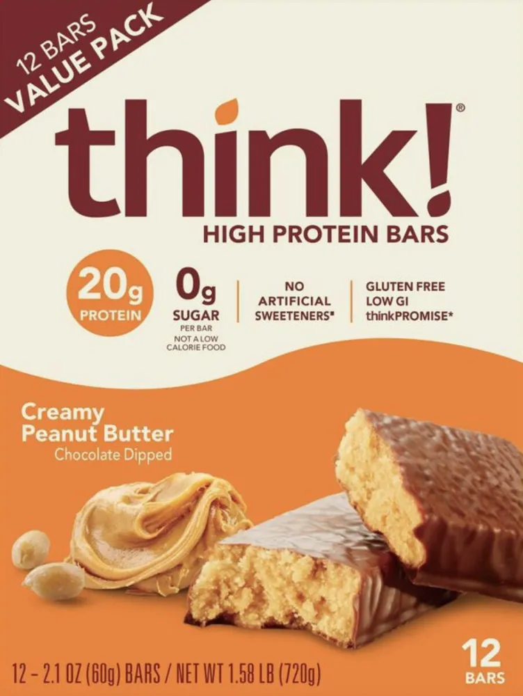 think! HIGH PROTEIN PROTEIN BAR Creamy Peanut Butter