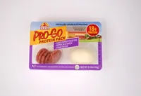 HARD-BOILED PEELED EGG, GENOA SALAMI and PEPPER JACK CHEESE