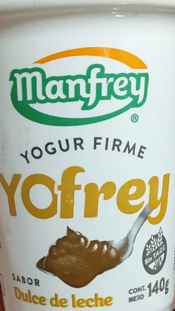 Yofrey dulce de leche