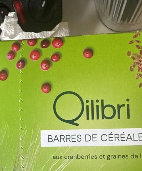 Barre de céréales aux cranberries et graines de lin