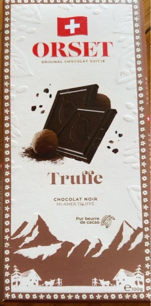 Chocolat noir truffé