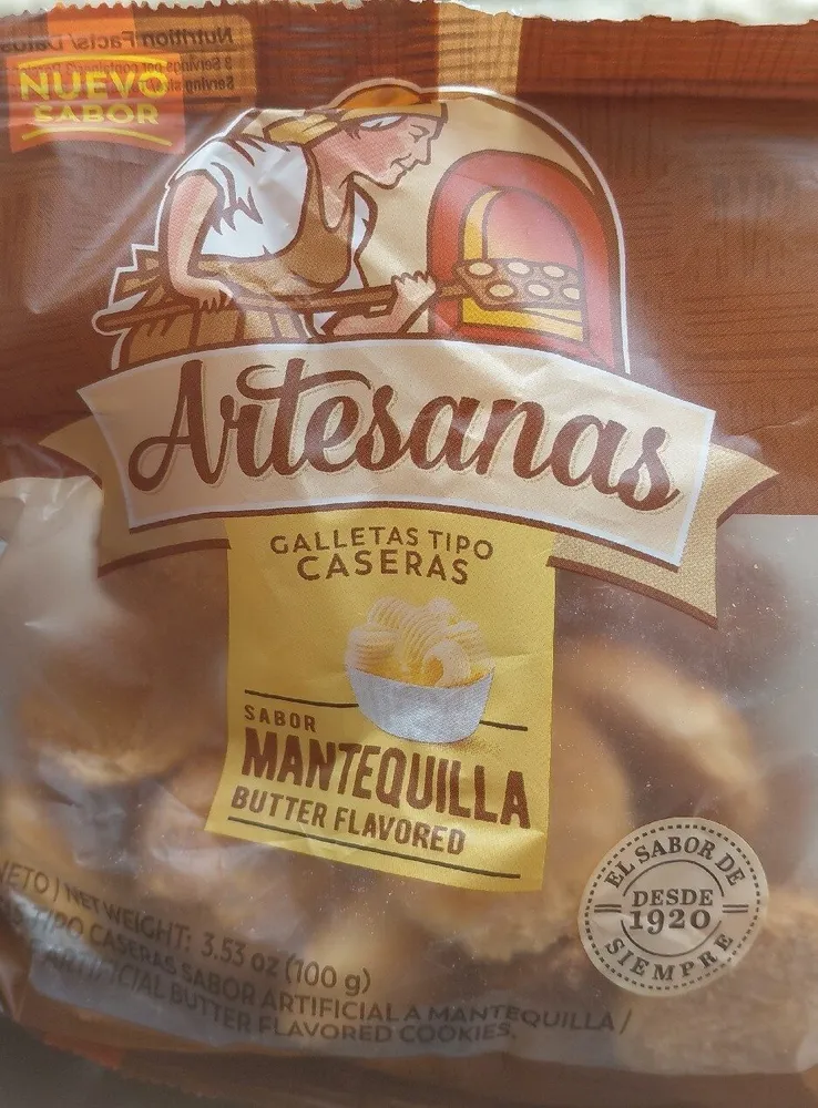 Galletas Tipo Caseras Sabor Mantequilla - Butter Flavored