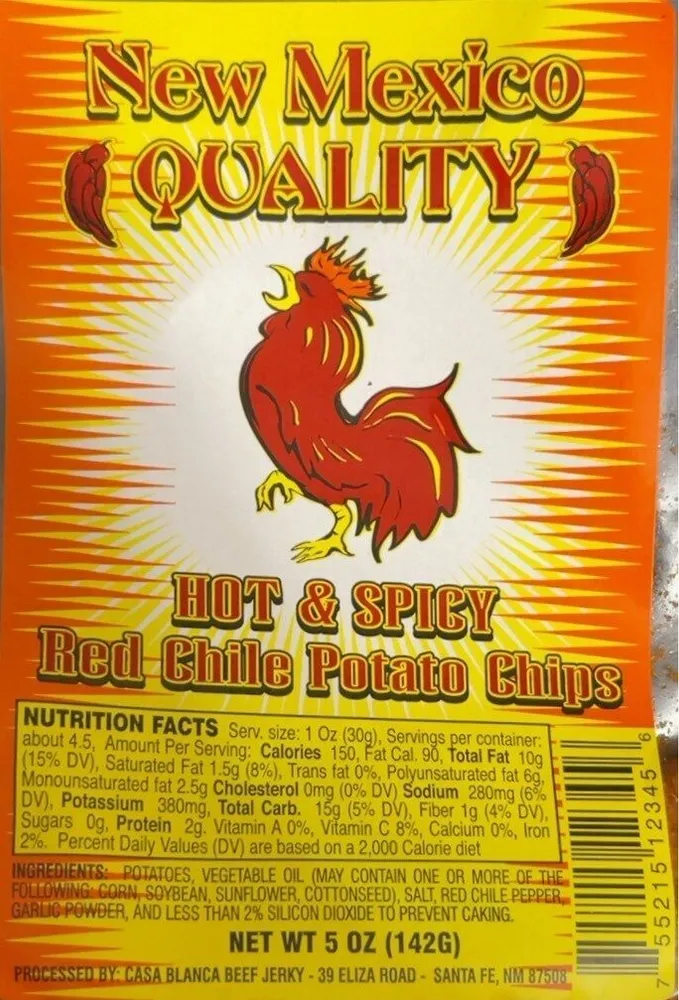 Hot & Spicy Red Chile Potato Chips