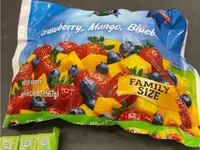 Strawberry, mango, blueberry