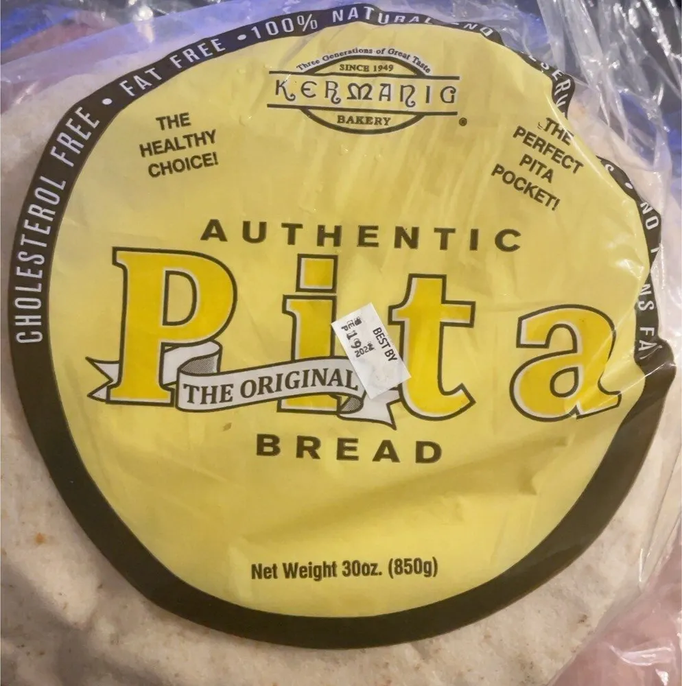 Authentic pita bread