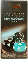 Chocolate amargo sin azúcar