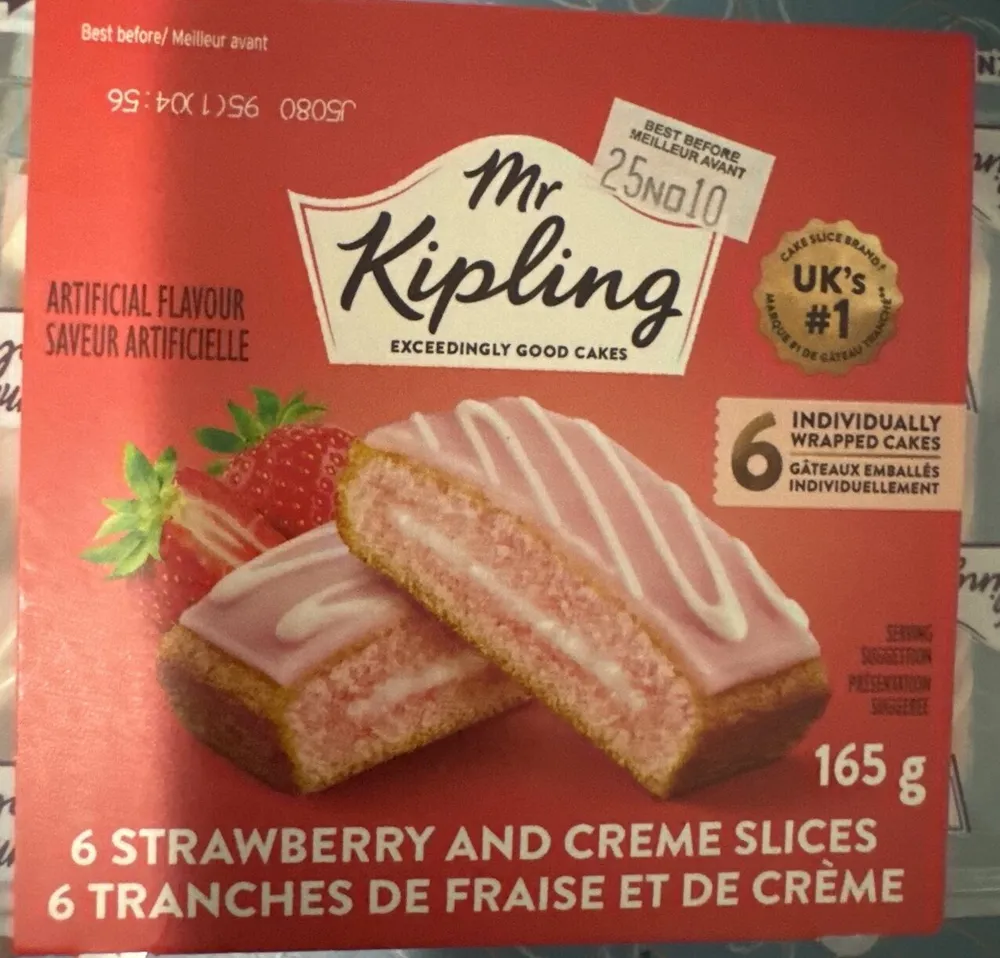 Strawberry And Crème Slices