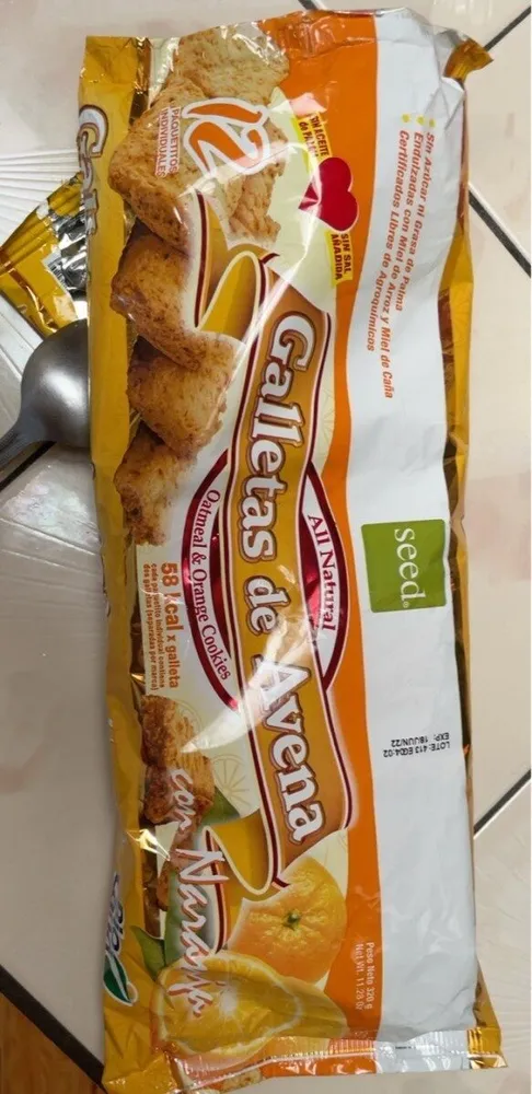 Galletas de avena con naranja