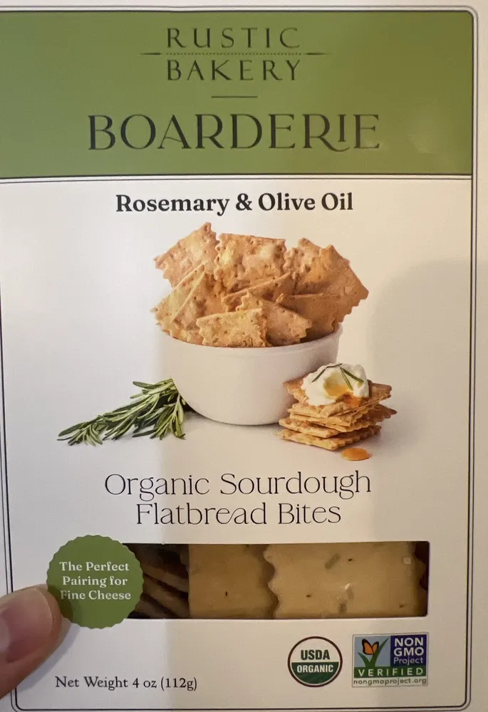 Rosemary & Olive Oil Organic Sourdough Flatbread Bites