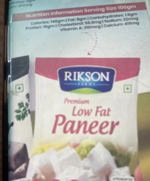 Low Fat Paneer