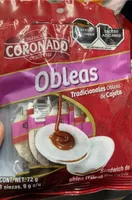 Obleas tradicionales de cajeta