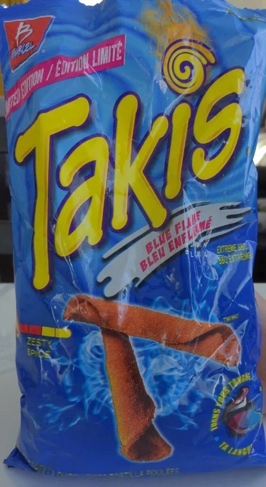 Takis bleu enflammé