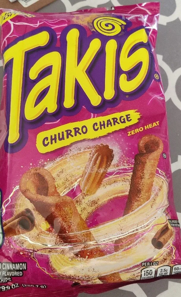 Churro charge, non-spicy, tortilla chips