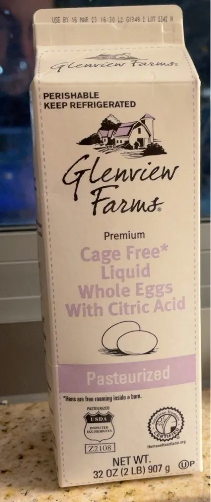 Liquid Whole Eggs with Citric Acid