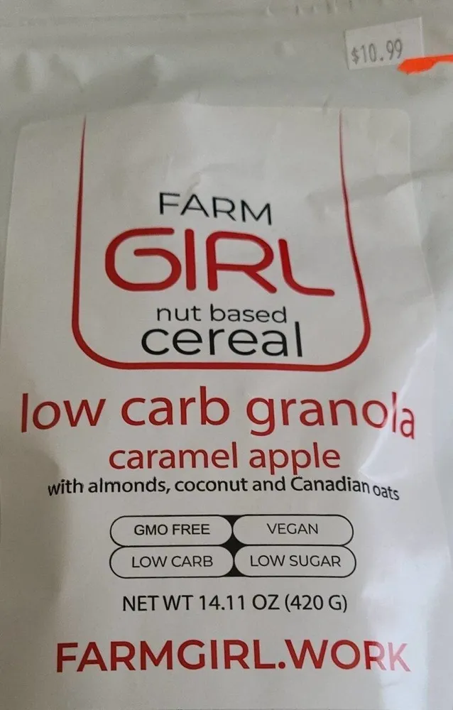 Low carb granola caramel apple