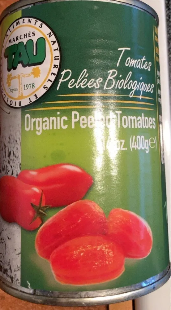 Tomates pelees biologiques