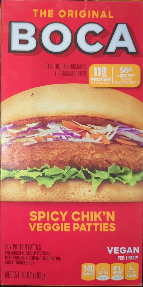Spicy Chik'n Veggie Patties