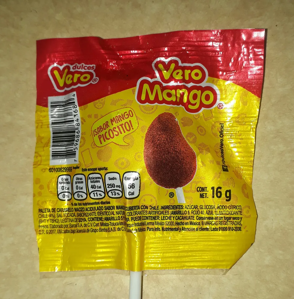 Paleta Mango 16G