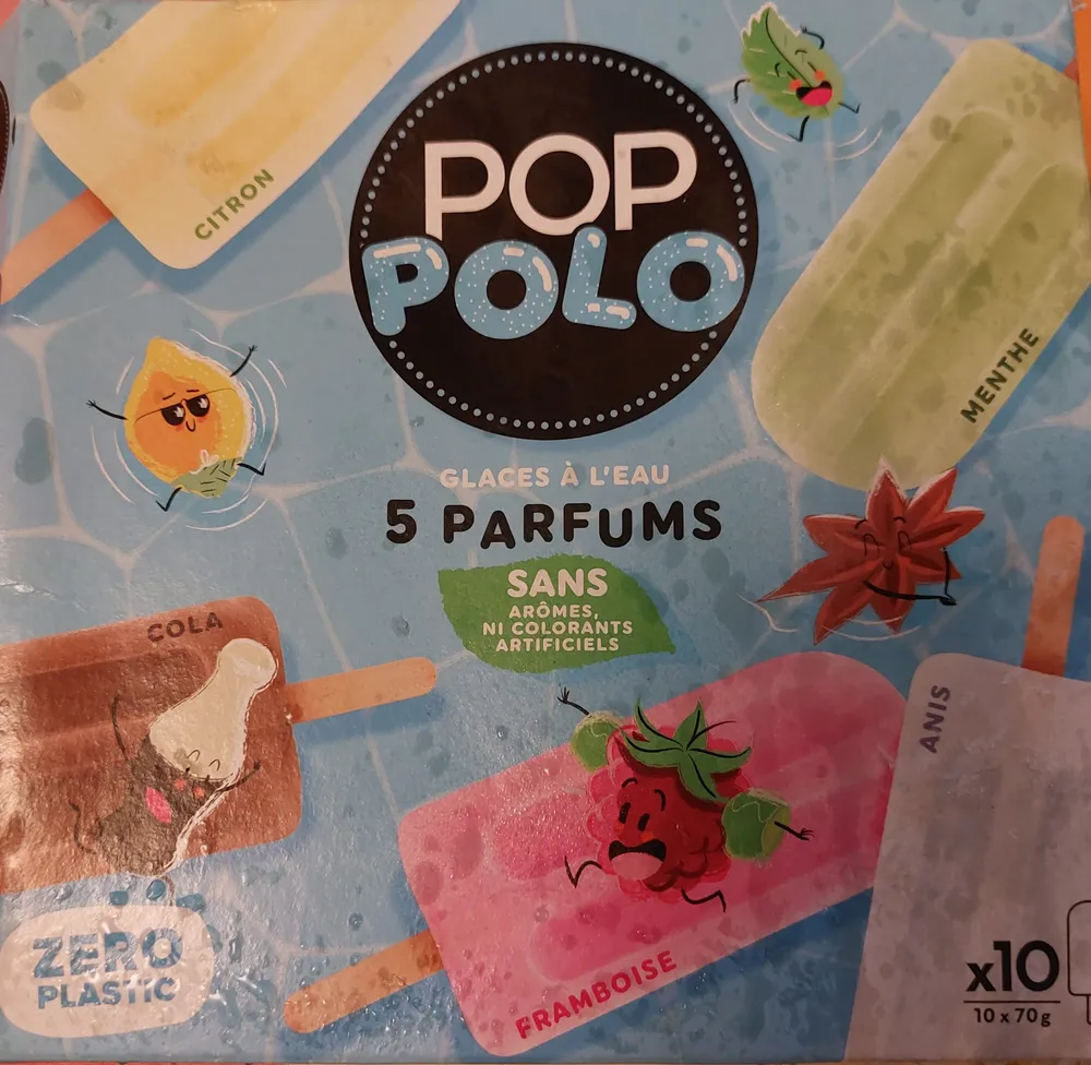 Glaces à l'eau 5 parfums