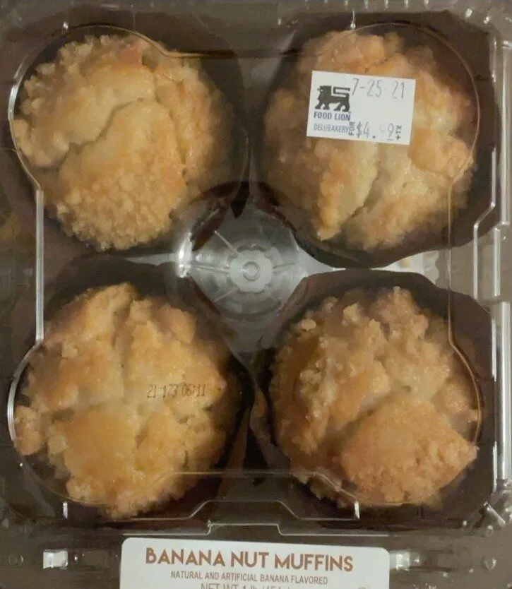 Food Lion Banana Nut Muffins