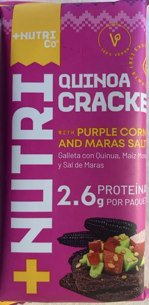 Quinoa Cracker con Maíz Morado y Sal de Maras