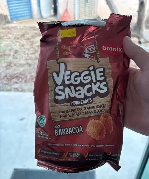 Veggie Snacks sabor barbacoa