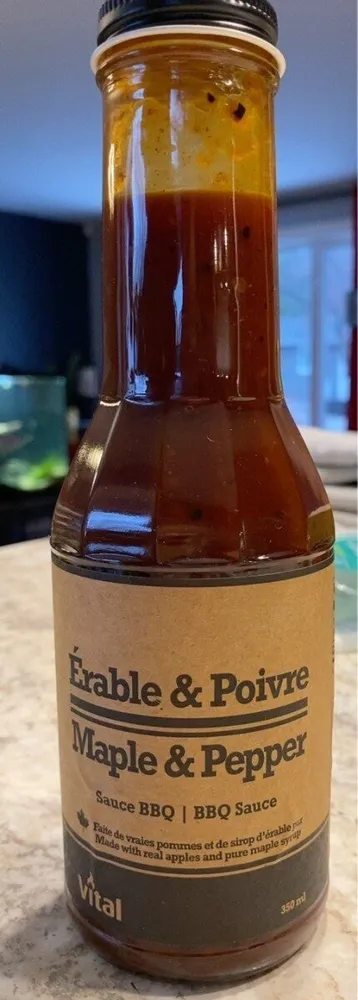Sauce BBQ érable et poivre