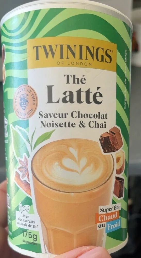 The latte saveur chocolat noisette et chaï