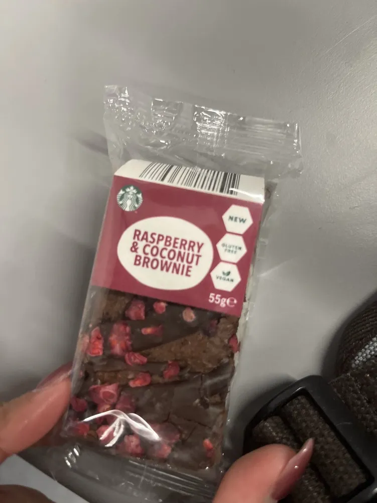 Raspberry & Coconut Brownie