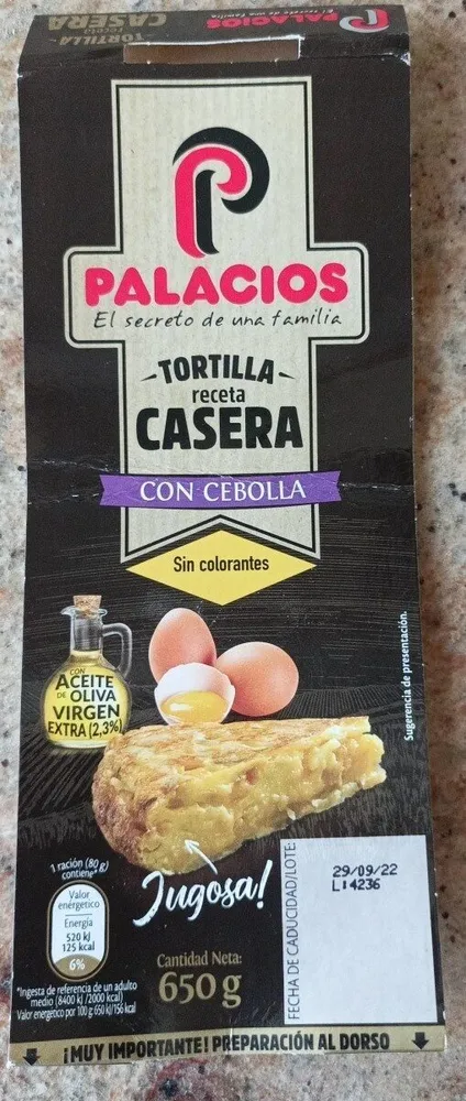 Tortilla receta casera con cebolla