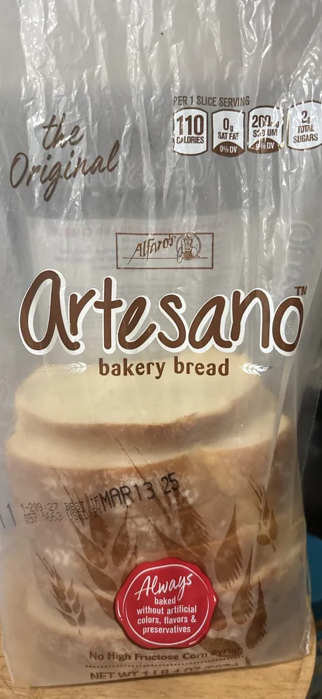 Artesano bakery bread