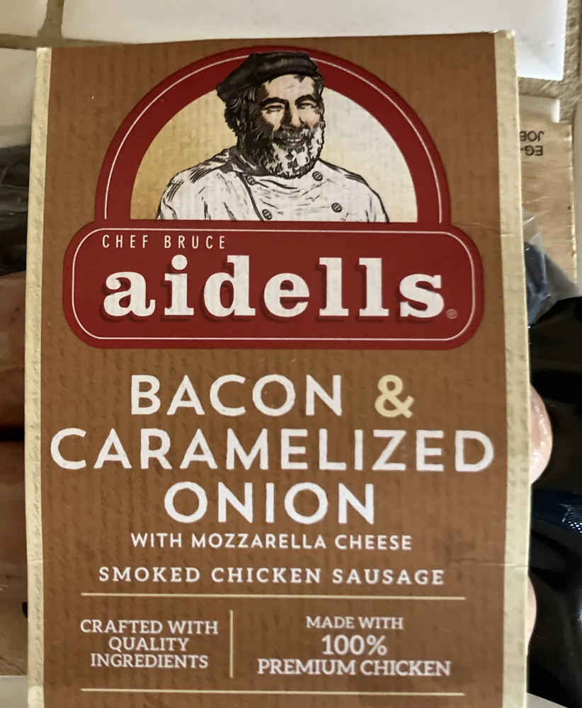Bacon and Carmelized onion sausage