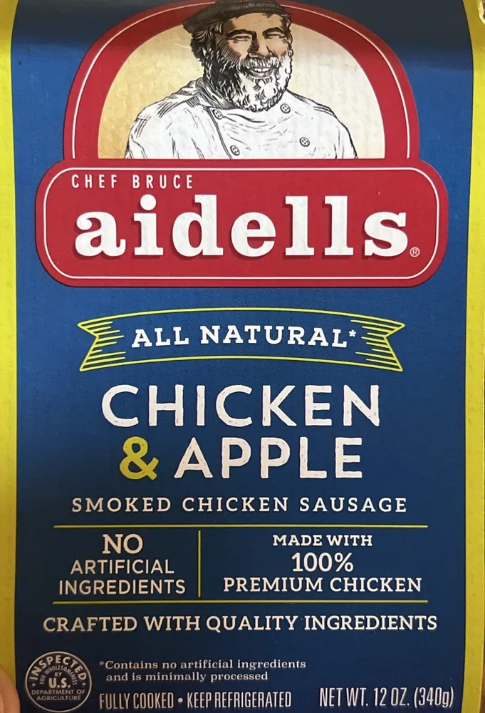 CHICKEN & APPLE SMOKED CHICKEN SAUSAGE