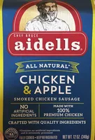 CHICKEN & APPLE SMOKED CHICKEN SAUSAGE