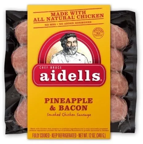 PINEAPPLE & BACON SMOKED CHICKEN SAUSAGE