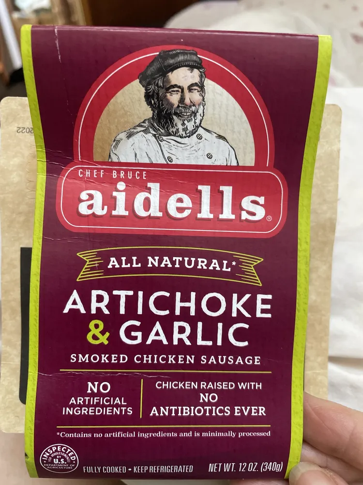 Artichoke & Garlic Smoked Chicken Sausage