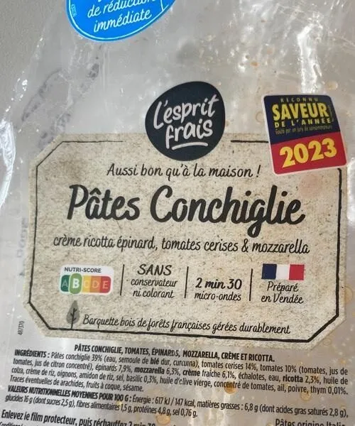 Pates Conghiglie